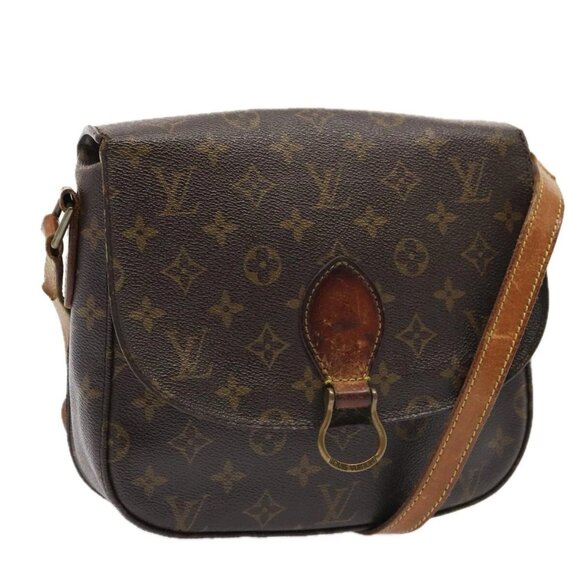 LOUIS VUITTON Monogram Saint Cloud GM Shoulder Bag M51242 LV Auth 88587 - Picture 1 of 16